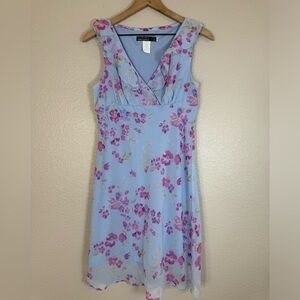 Vintage Y2K R Wear Rampage from Mervyns Blue Floral Mini Dress size 7